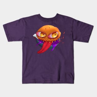 Monster Pie Halloween Cute Food Kids T-Shirt